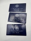 1971 -S Uncirculated Eisenhower 40% Silver Dollar w/ Blue Envelope. Lot of 3 — photo 1