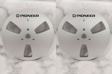 New One Pair Pioneer Silver 7'' Tape Reel Light Metal Aluminum Take Up Reel