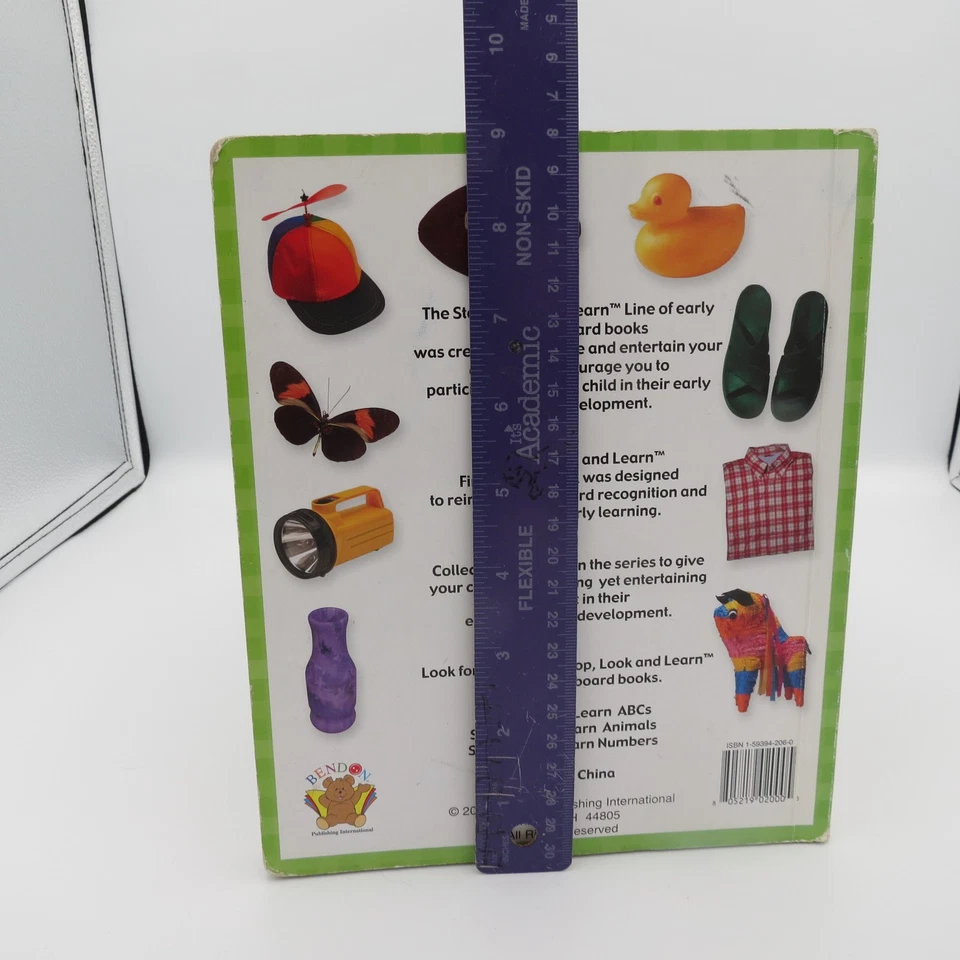 Stop Look & Learn First Words Board Book 2003 - Image 4 of 4