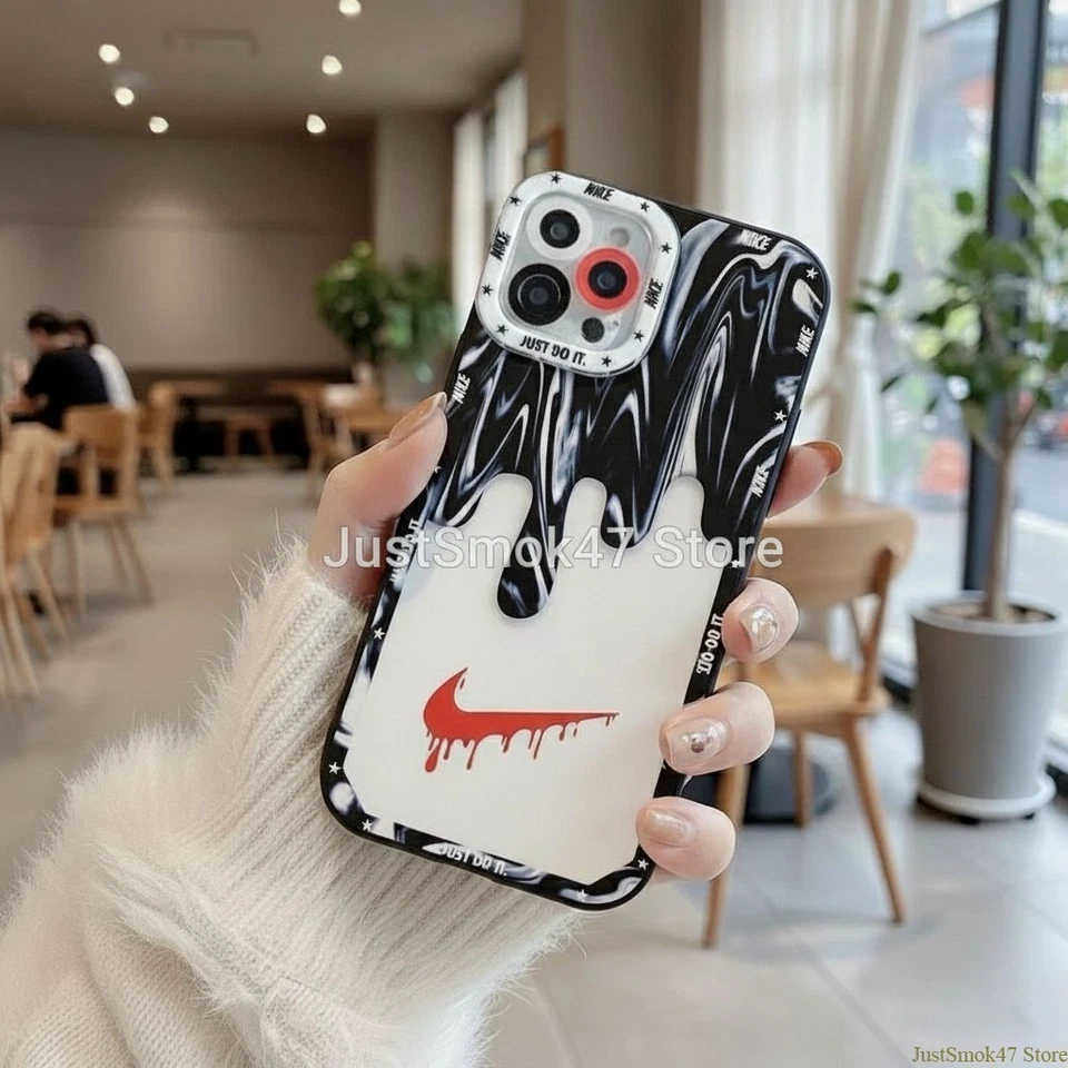 White Black Nike Design Case for iPhone 17 16 15 14 13 12 11 XR X 8 SE Samsung - Image 3 of 4