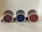Homer Laughlin Fiesta Ware Coffee Mugs Circle Handle 6 Oz Set Of 3 Plum Blue Red — photo 3
