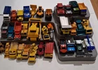 Lot Of 34 DIECAST Construction Vehicles  - Hot WHEELS Matchbox Superfast Lesney