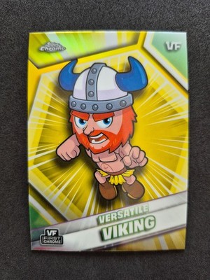 2026 Topps Chrome VeeFriends, Versatile Viking, Yellow Refractor, # 6