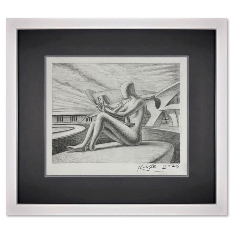 ☆超貴重1991年マークコスタビMARK KOSTABI 直筆デッサン１点物 ☆ Mark Kostabi 