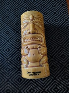 Vintage tiki glass