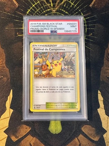 Pokemon Spanish Champions Festival SM231 Worlds 2019 PSA 9