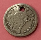 1847 US Seated Liberty Dime 90% Silver VG Condition Variety 2 Stars on Obverse — photo 6