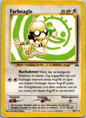Farbeagle 30/75 | Neo Entdeckung | Deutsch | Pokémon TCG