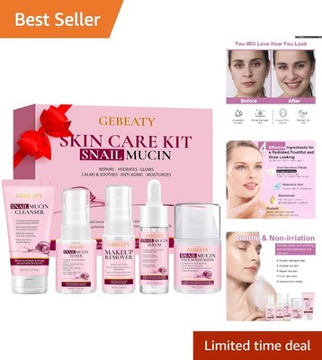 Luxury Snail Mucin Skincare Set: Hydrate, Repair, and Rejuvenate Delicate Skin