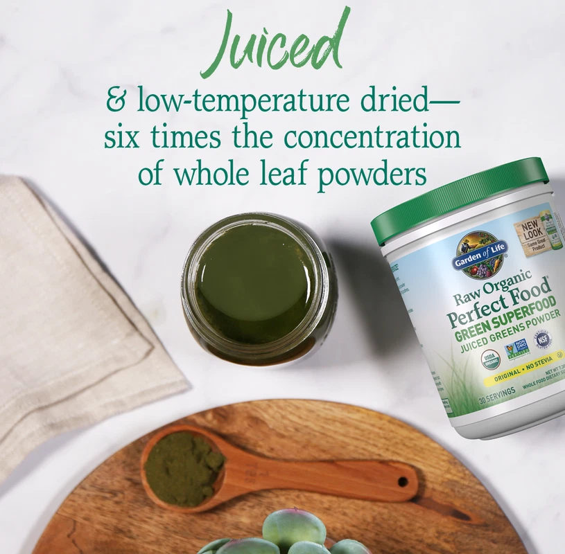 Garden of Life Raw Perfect Food, Original 7.3 oz tub x 2-Pack ( Total 14.6 oz ) - Image 3 of 4