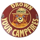 Vintage Forest Service Sign - Smokey the Bear Camping Hiking Gas Porcelain Sign
