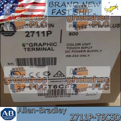 New in Box AB 2711P-T6C5D SERIES B PanelView PLUS 600AB 2711P T6C5D US