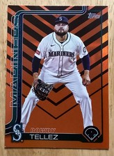 Rowdy Tellez Holiday Orange Black Foil 2025 Topps Update Mariners #US19 MLB