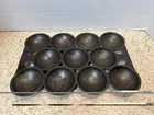 Vintage Griswold #3 Cast Iron Golf Ball Muffin Biscuit Pan