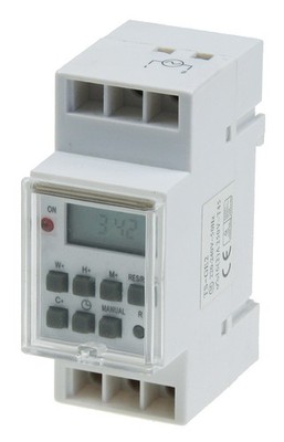 ChiliTec digitale Wochen Zeitschaltuhr für Schalttafel Einbau 230 V max. 3500 W