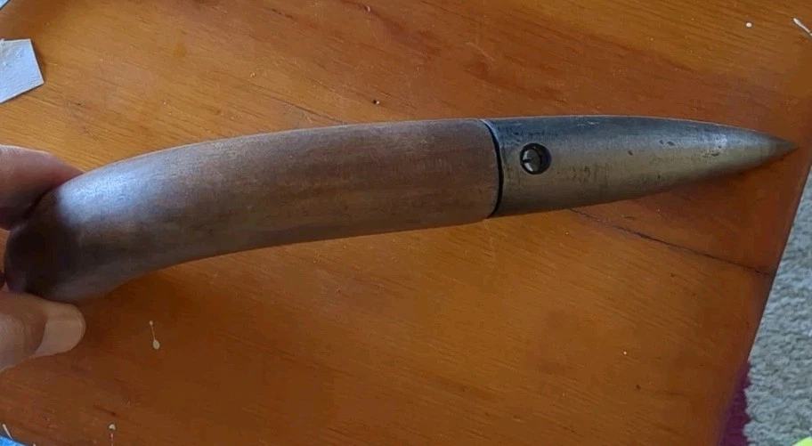 Antiguo William Johnson Newark NJ? Mango de hierro fundido/madera para semillas de jardín Foto 4 de 4