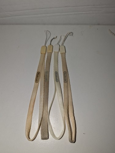 Lot Of 4 Genuine OEM Nintendo DS Lite White Wrist Strap Lanyard OEM NTR-009