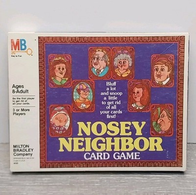 Nosey Nosy Neighbor Board Game Vintage 1981 Milton Bradley Complete