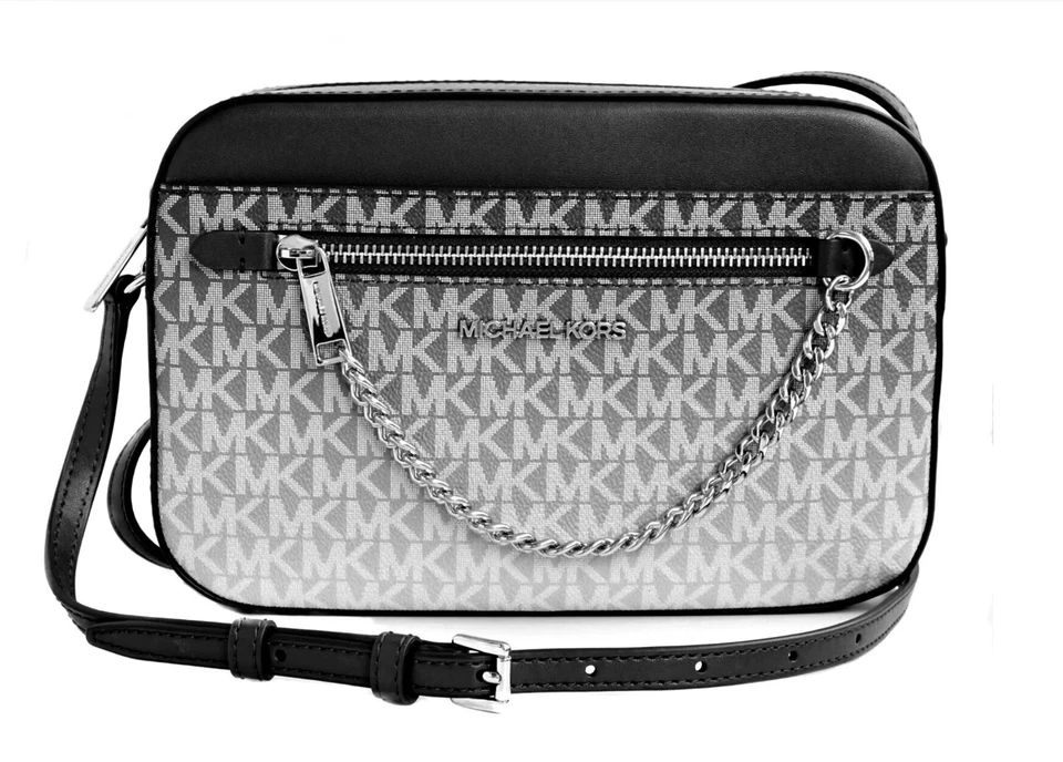 Michael Kors Shoulder Bag Jet Set Large Chain Crossbody Black Noir New + bag❤️💕 - Image 4 of 4
