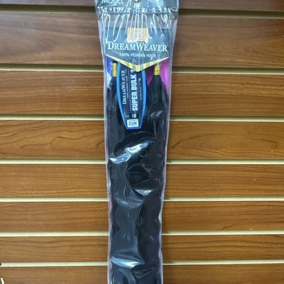 Model Model DreamWeaver Super Bulk 18in 100% Human Hair Straight Weft 1B