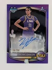 2025-26 Bowman #CPA-ZJ ZaKiyah Johnson Chrome Purple Refractor Auto /250