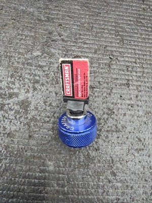 Sears Craftsman USA Nos Thumb Finger Bit Driver 1/4  RARE BLUE 41380 Spinner