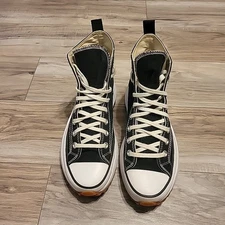 Unisex Converse Run Star Hike High Black Platform Sneaker Mens 8.5 Womens 10