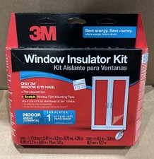 Genuine 3M-2144W6 Clear Plastic Window Insulation Kit For 6'-8''x9' Door New