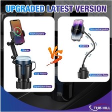 15W Wireless Fast Car Charger with Auto Clamping