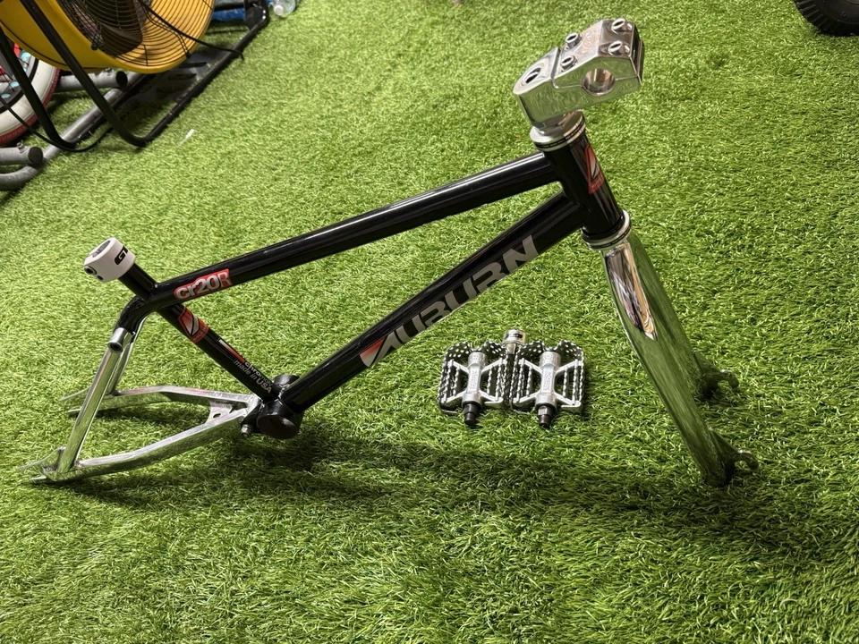 Cuadro y horquillas OG Auburn Cr20R 1993. Lote de piezas extra BMX Foto 2 de 4