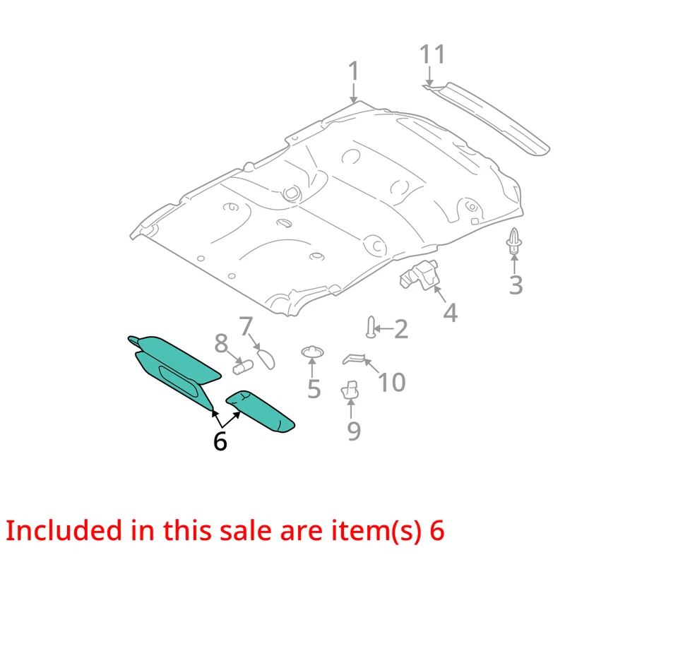 Ford Expedition 2014 pasajero parasol espejo parasol derecho gris VYR7X Foto 3 de 4