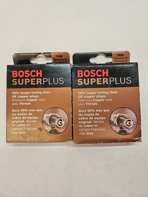 Genuine Bosch Super Plus 7986 Spark Plug Set Of 8 Plugs