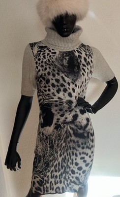Marc Cain Strickkleid, N3, wildes Leodesign, ungetragen, edel, animal, Rarität