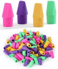 Mr. Pen Erasers for Pencils, 120 Pack, Pencil Top Erasers, 120 Vibrant