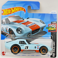 "Hot Wheels Shelby Cobra \"Daytona\" Coupe Gulf Hw Race Day 2024 5/10 #122 Neu Ovp"