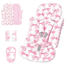 Infant Car Seat Insert, Soft Baby Car Seat Head & Body Support for Girl Boy, 