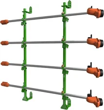 4 Place Trimmer/Weed Eater Rack for Open/Enclosed Trailer Landscape Truck Holder
