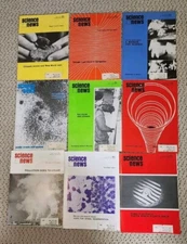 Lot of 9 Vintage Science News Magazines 1970 & 1971