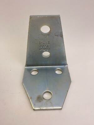 B-Line B127ZN 3-Way Shelf Angle 5-Hole Zinc Plated