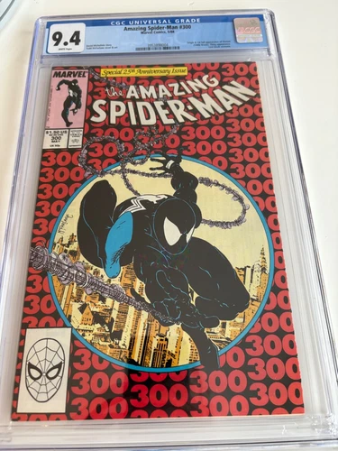 Marvel comics Amazing Spiderman 300 White pages 9.4 CGC 1st Full Venom