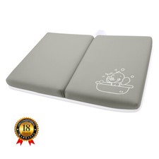 Gray Bath Kneeler Pad Thick Kneeling Mat Non-Slip Bathtub Garden Kneeling Pad