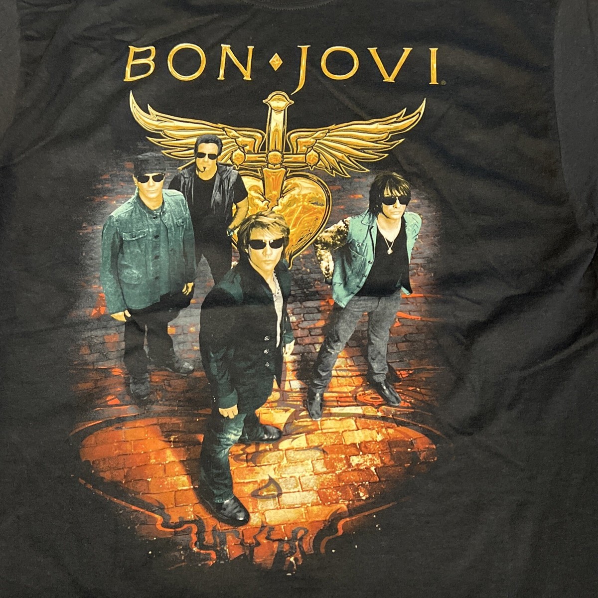 Bon Jovi 2011 US Tour T Shirt Adult XL Double Sided Rock Music