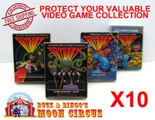 10x MAGNAVOX ODYSSEY 2 CIB GAME - CLEAR PLASTIC PROTECTIVE BOX PROTECTOR SLEEVE 