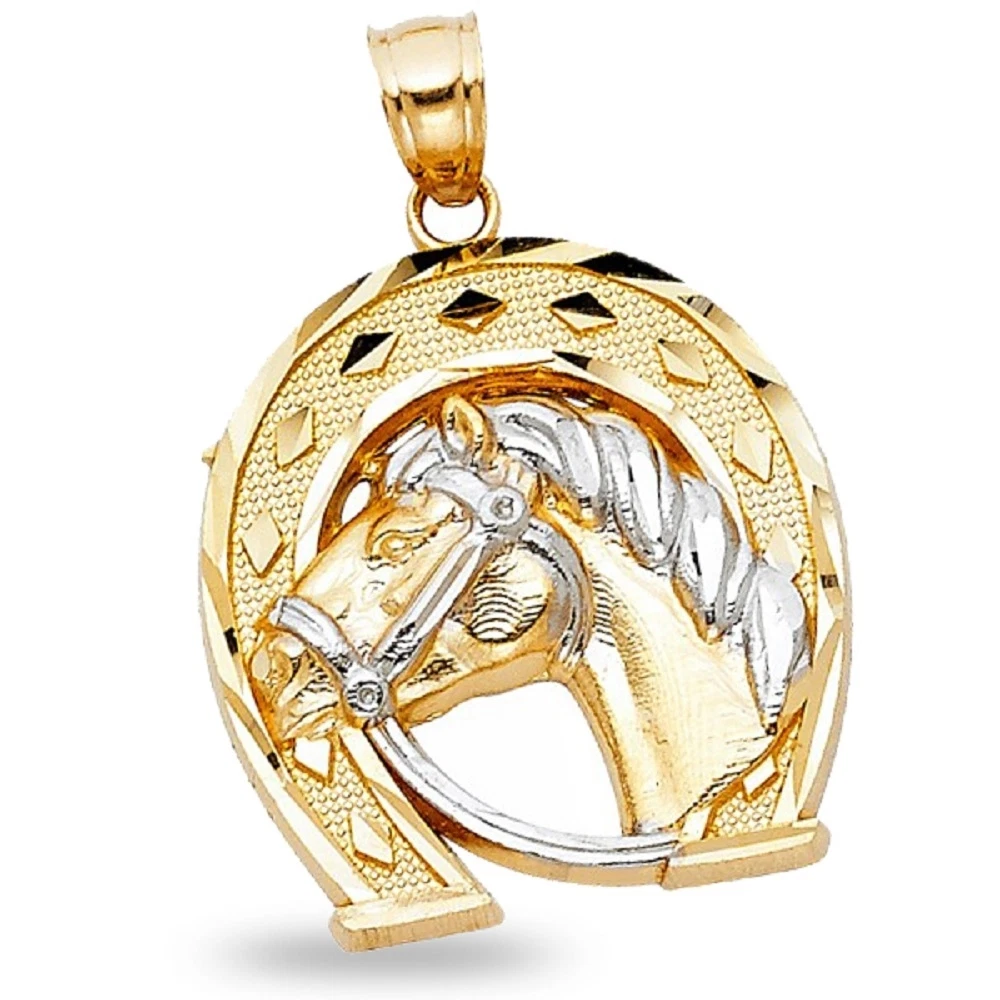 Horse shop head pendant