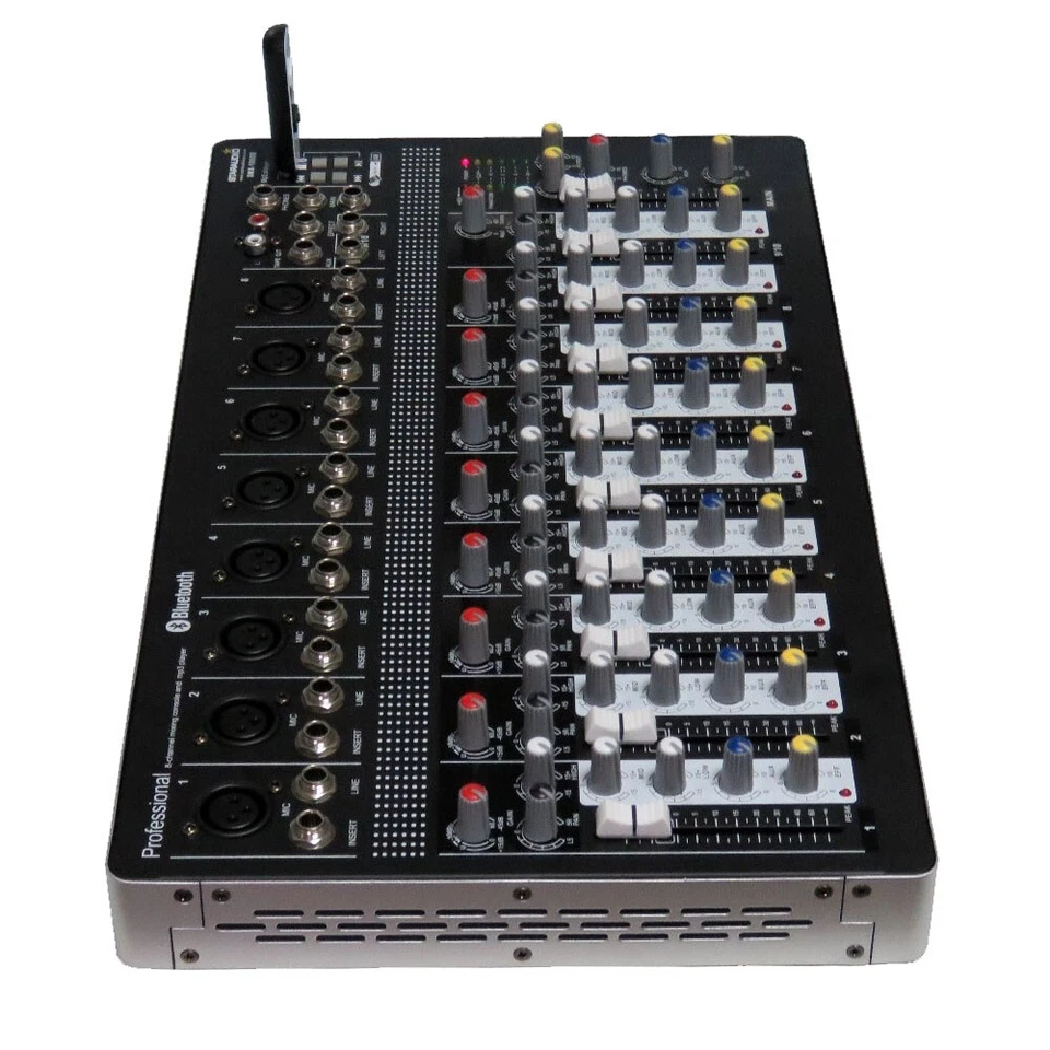 10CH Audio Sound Mixer Function Recording Mixing Console Effects Bluetooth Mix - Image 2 of 4
