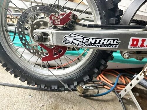 Protetor de disco de freio traseiro + tampa de pinça de freio para HONDA CR125/R CR250/R 2002-2008 - Imagem 2 de 4