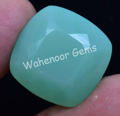 Natürlich Oceanside Grün Opal 32.00 Karat Kissen Nicht Erhitzt Zertifiziert