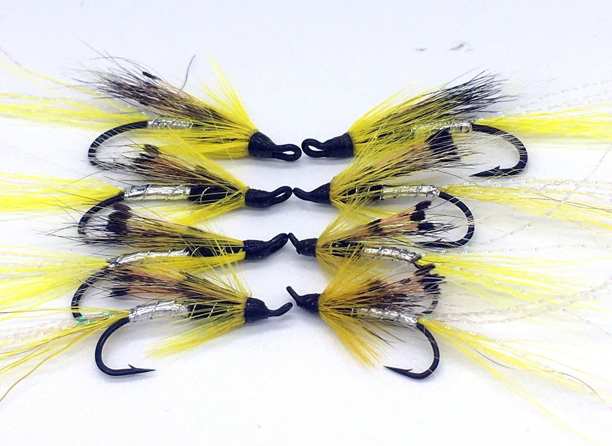 Mosche Salmone Allys Rosso Singole Taglie 6-12 Pacco 8 UK - Foto 4