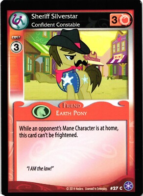 My Little Pony CCG Sheriff Silverstar Confident Constable Common Card