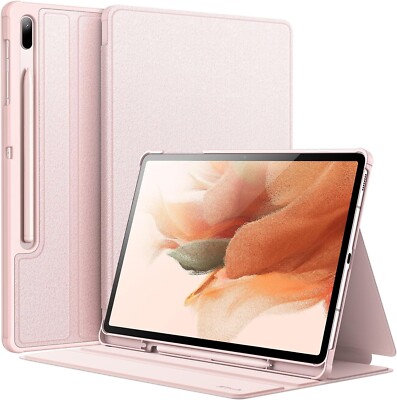 For Samsung Galaxy Tab S7 Plus Case, Protective Screen Pencil Holder Shockproof